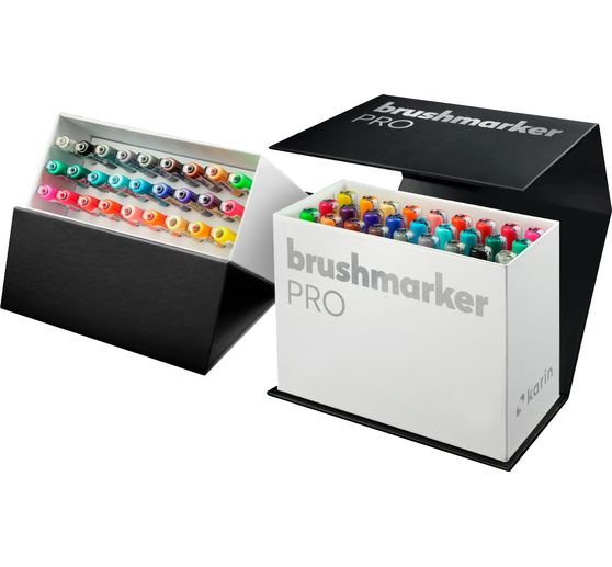 Brushmarker PRO Karin Mini Box – set 26 couleurs + blender 