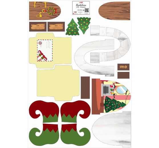 Sewing craft kit "Elf scene"