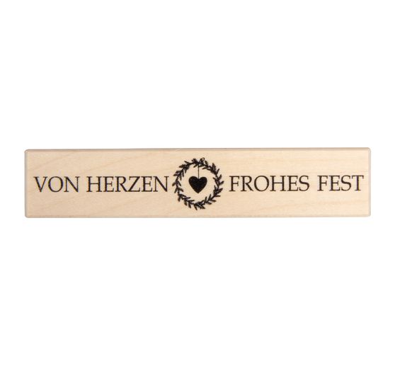 BUTTERER Stempel "Von Herzen frohes Fest"