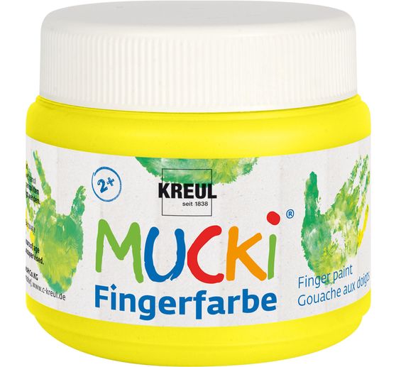 MUCKI Fingerfarbe, 6er-Set, à 150 ml